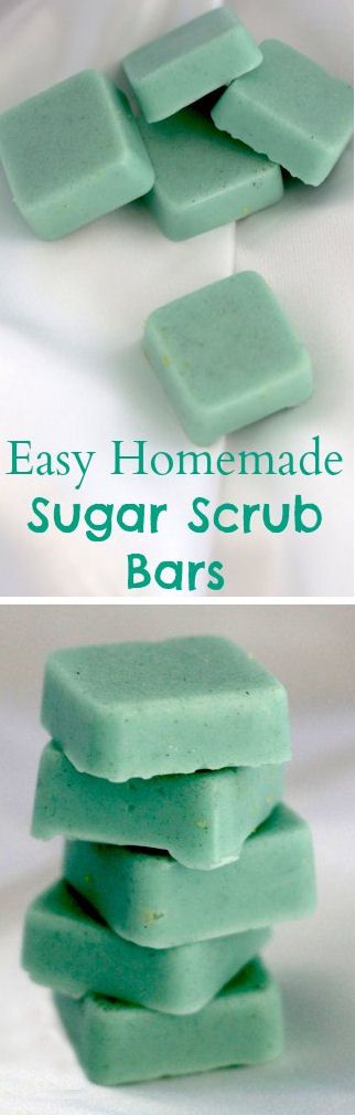 Easy Homemade Sugar Scrub Bars. 