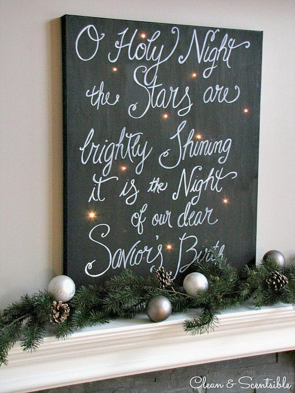 Twinkling Christmas Canvas Art. 