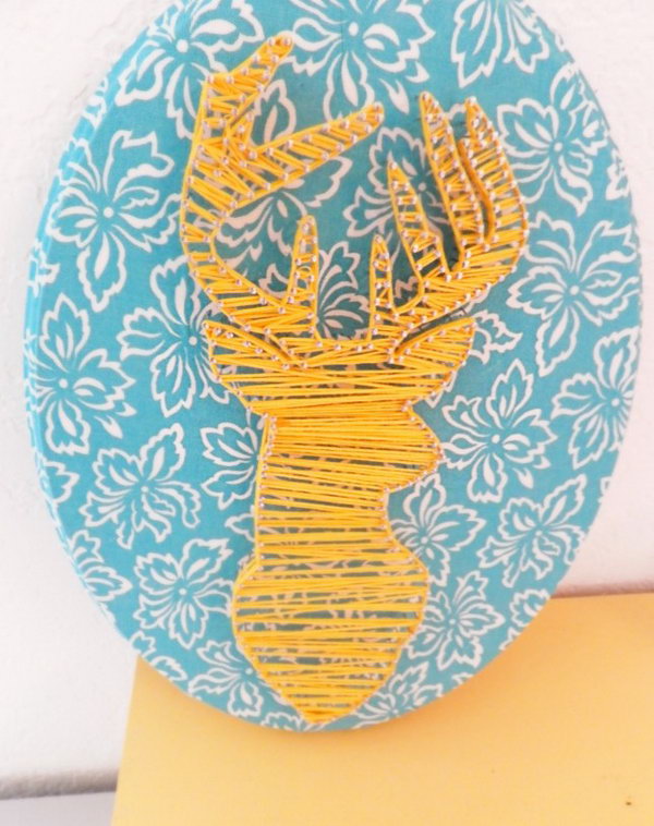 DIY Deer String Art. Get the tutorial  