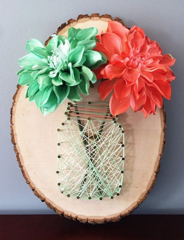 DIY Mason Jar String Art Tutorial 