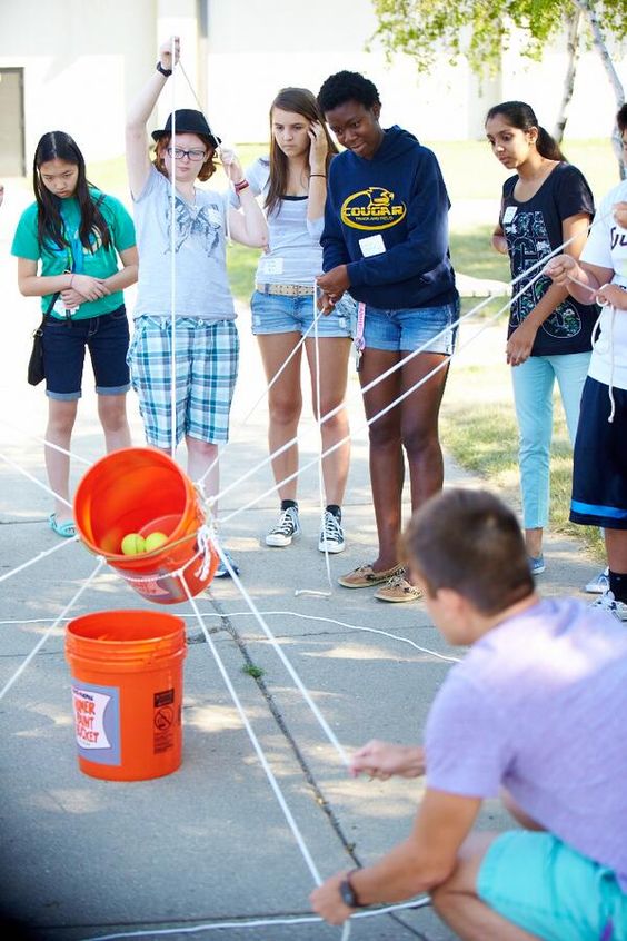 Move These Baseballs From One Bucket To The Other. 