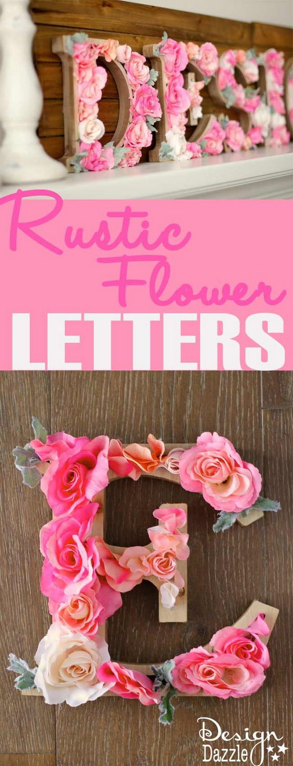 Rustic Flower Letters Tutorial  