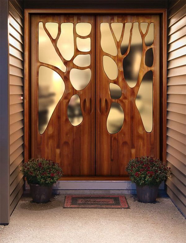 Amazing Tree Branches Inspired Door. 