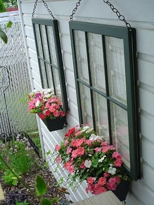 Recycled Window Planter. 