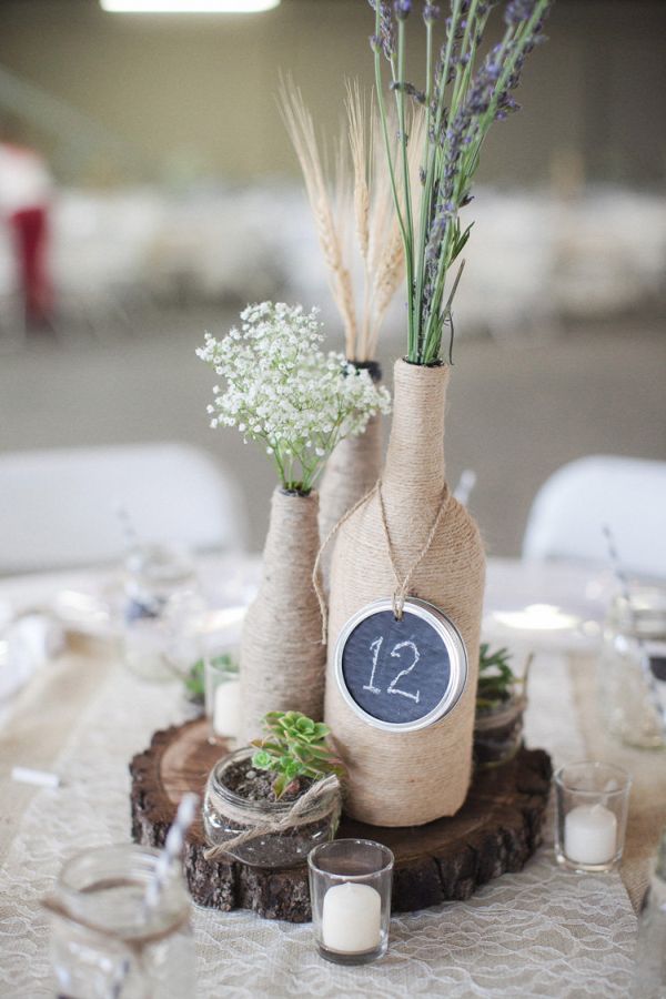 Rustic Weddings Centerpiece. 