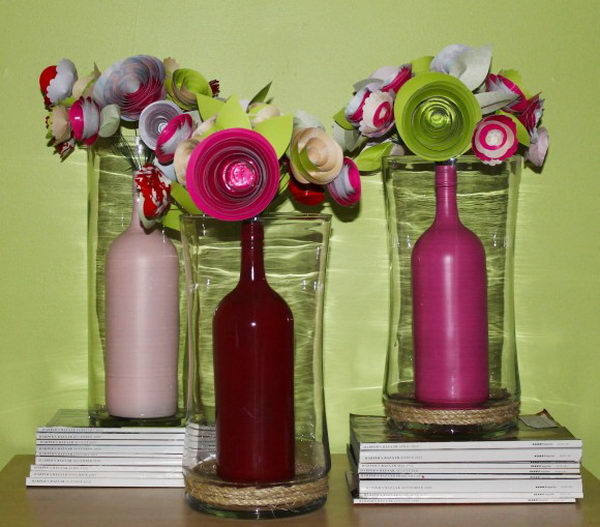 Paper Flower Centerpiece. 