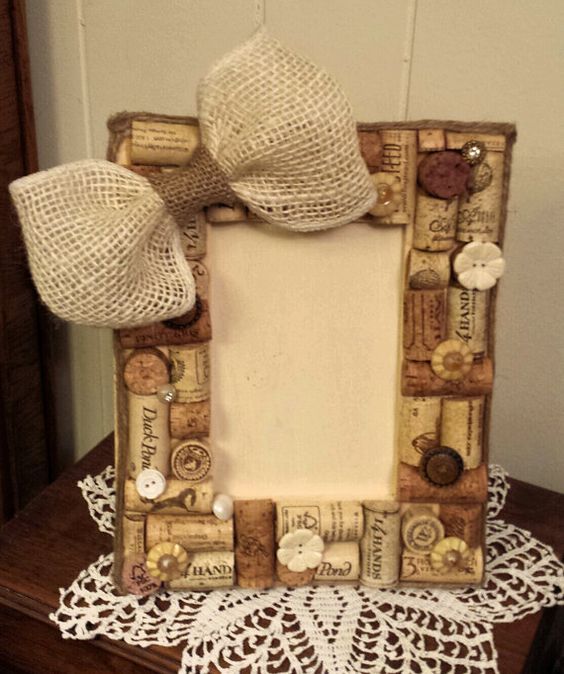 Wine Cork Picture Frame. 