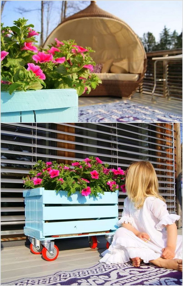 Beautiful Crate Planter Tutorial 