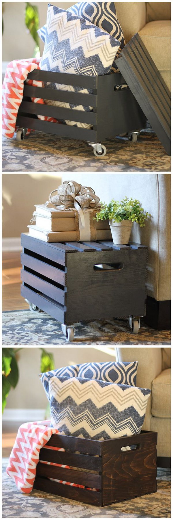 DIY Storage Ottoman 