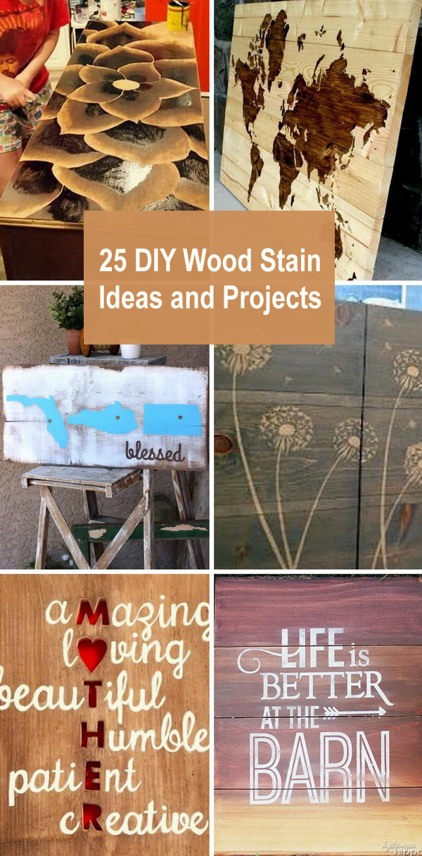 25 DIY Wood Stain Ideas and Projects. 