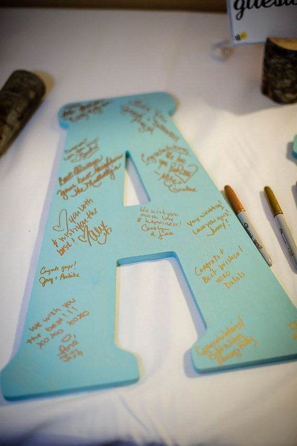 2 baby shower guest book diy ideas