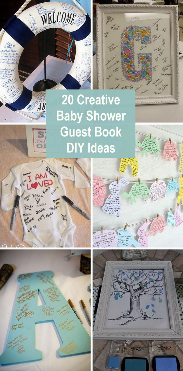 20 Creative Baby Shower Guest Book DIY Ideas 