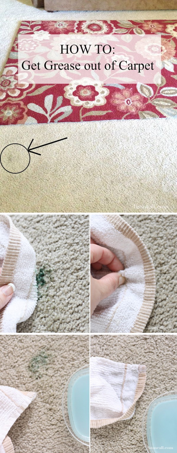 How to Get Grease out of Carpet. 
