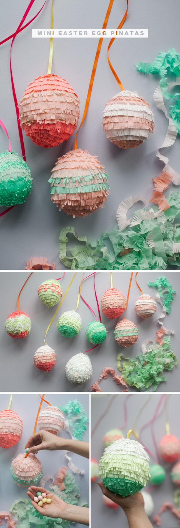 DIY Easter Egg Pinatas. 