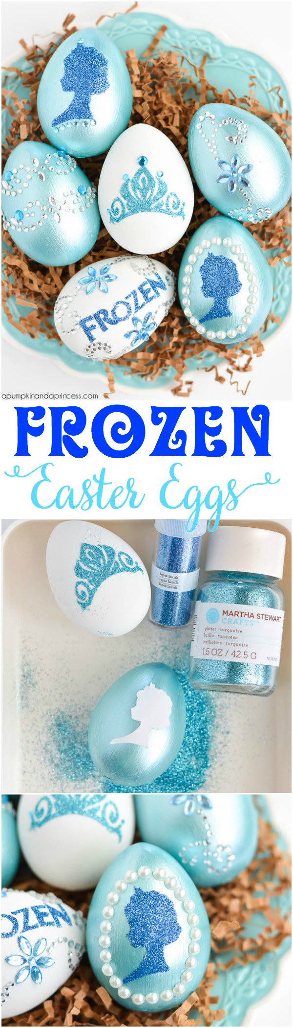 DIY Disney Frozen Easter Eggs. 