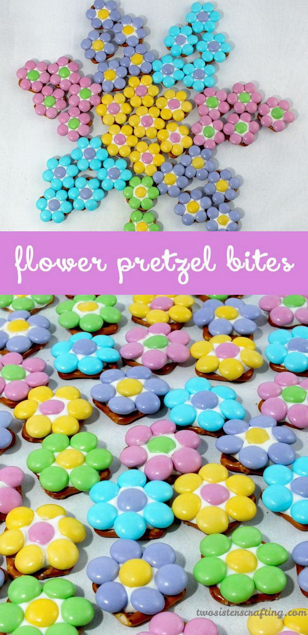 Flower Pretzel Bites. 