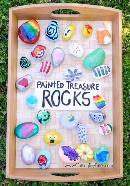 Painted Treasure Rocks. 