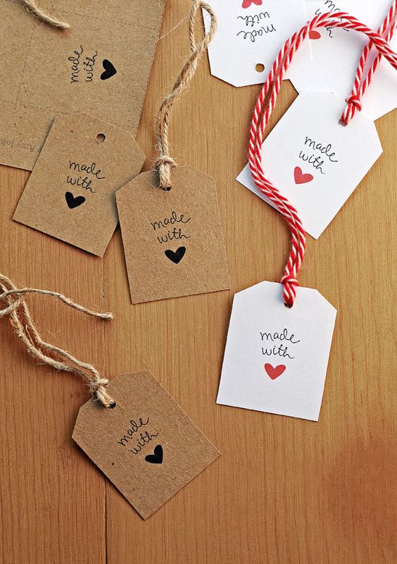 Made With Love Gift Tags. 