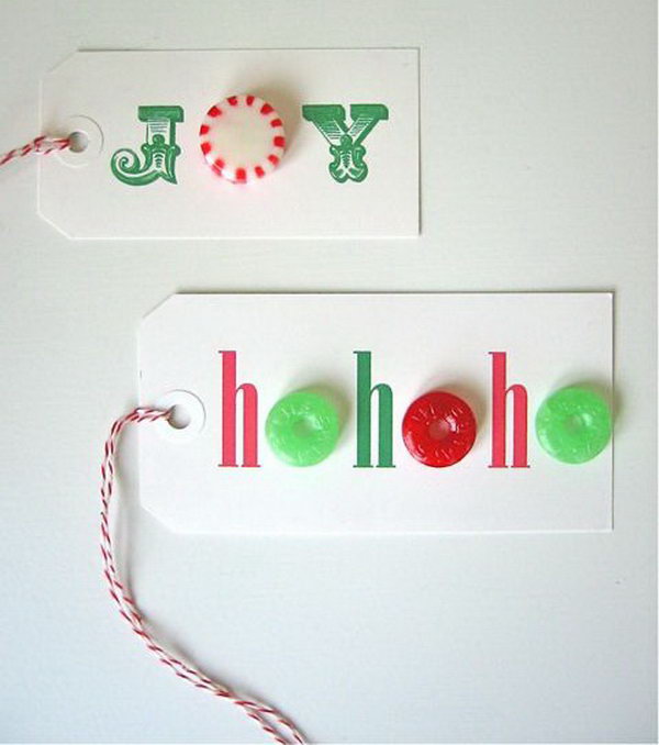 Candy Gift Tags. 