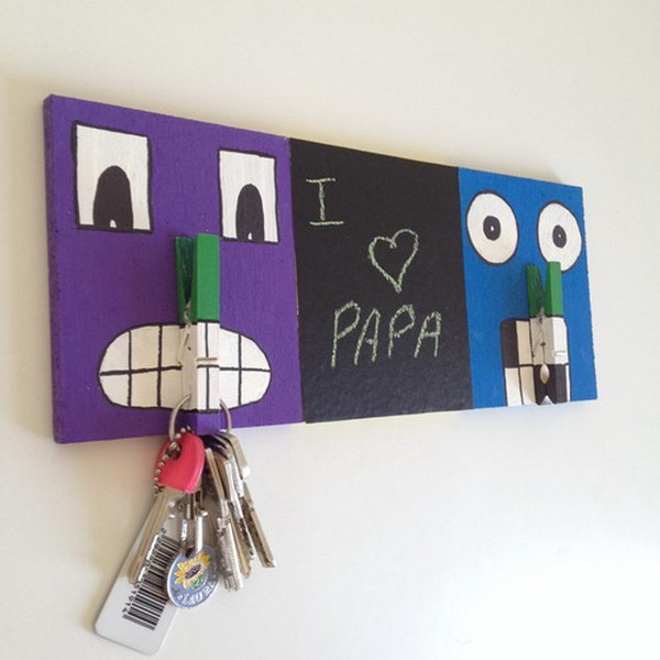 DIY Key Holder for Dad 