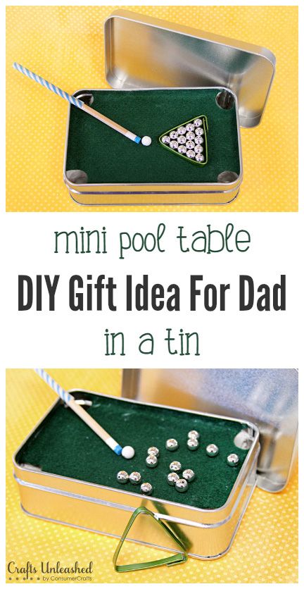 Mini Pool Table in a Tin. 