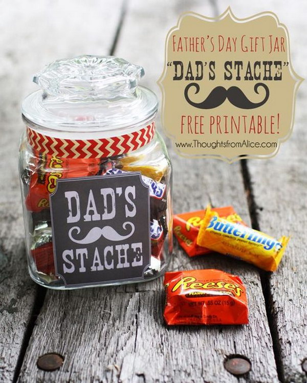 Father's Day Dad'S Stache in a Jar 