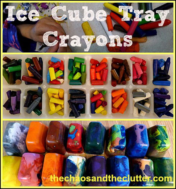 Ice Cube Tray Crayons