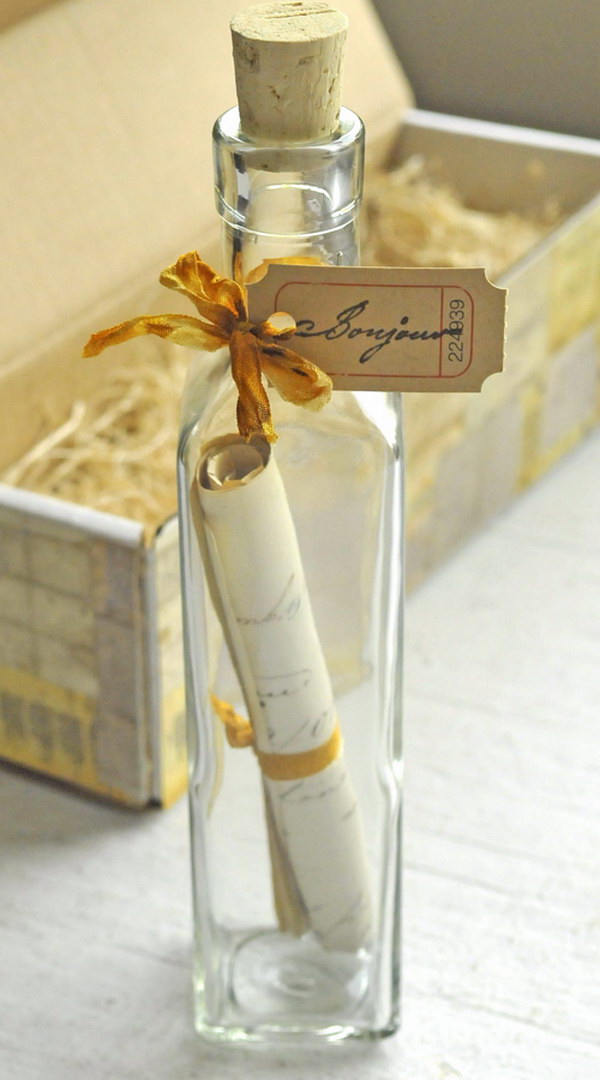 A Message in a Bottle Save the Date 
