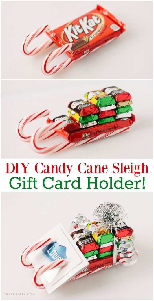 DIY Candy Cane Sleigh. 