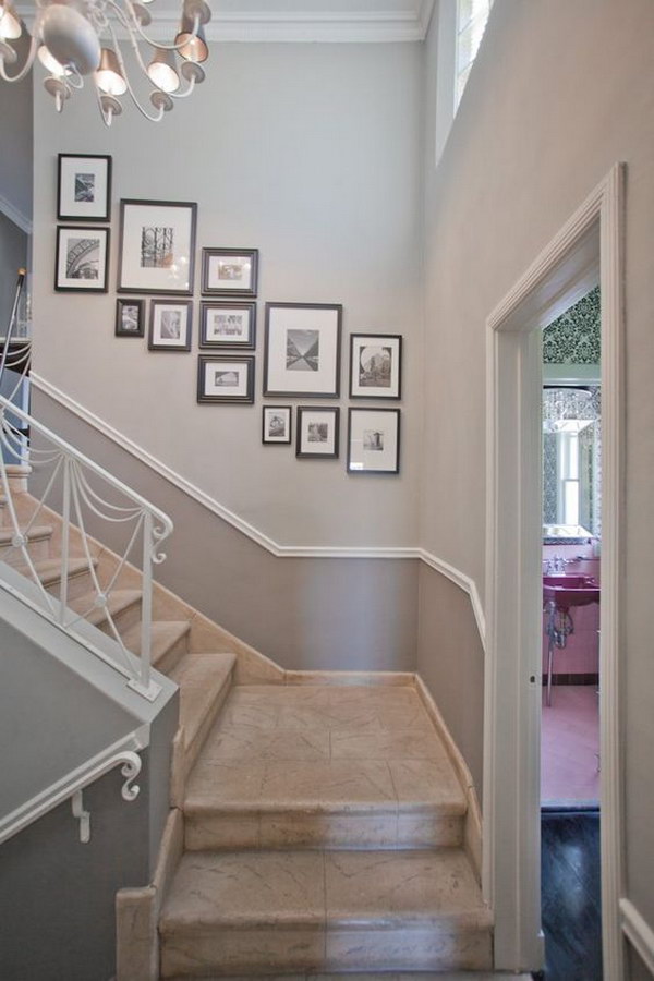 40 Ways To Decorate Your Staircase Wall   10 Staircase Wall Decoration Diy Ideas 