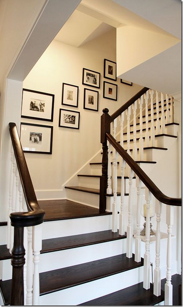 40 Ways To Decorate Your Staircase Wall