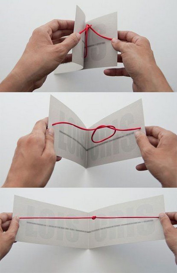Unique Knot Card. 