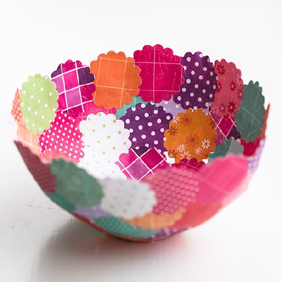 DIY Decorative Paper Bowls. 