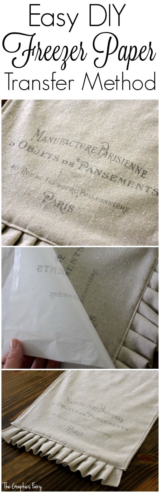 Easy DIY Freezer Paper Transfer. 