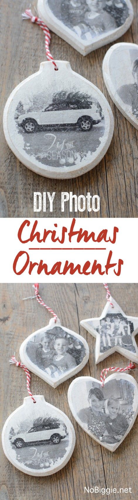 Transfer Cherished Photos Onto Wood Ornaments. 