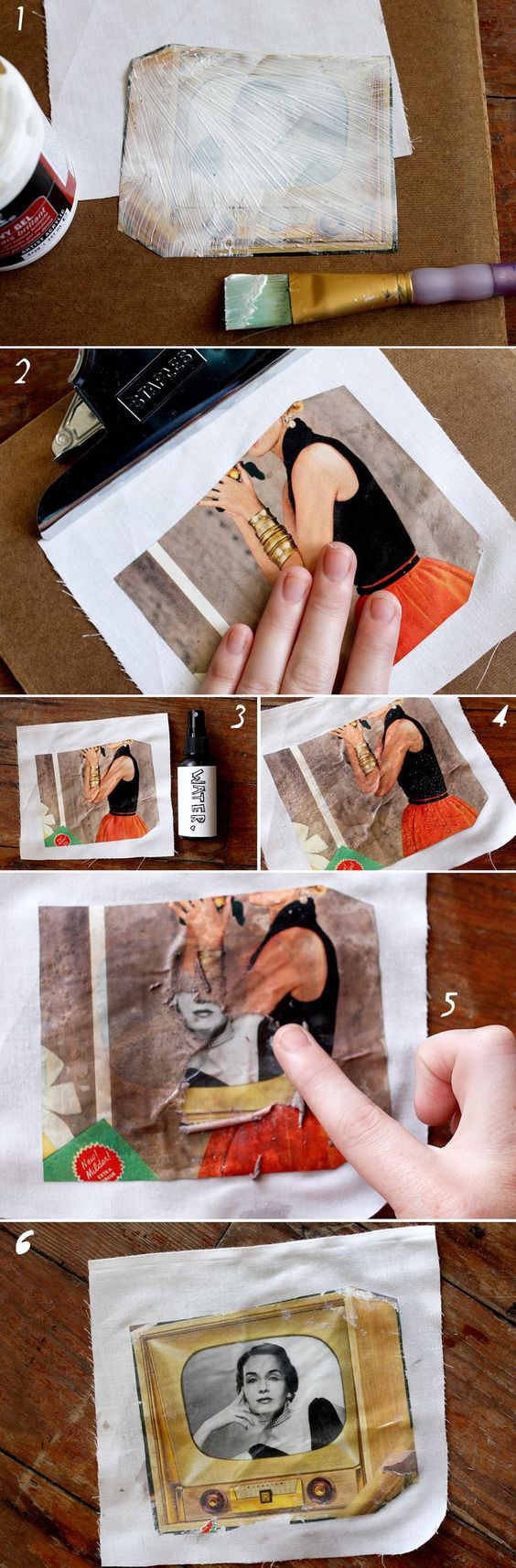 Easy Way To Transfer A Photo To Fabric. 