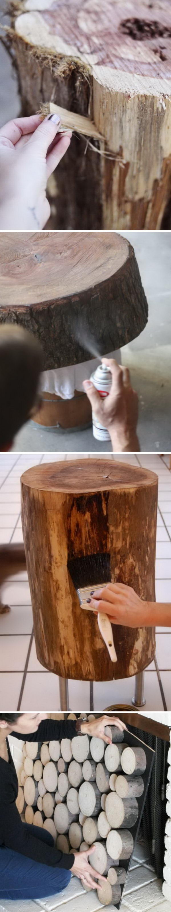 Creative Tree Stump DIY Ideas. 