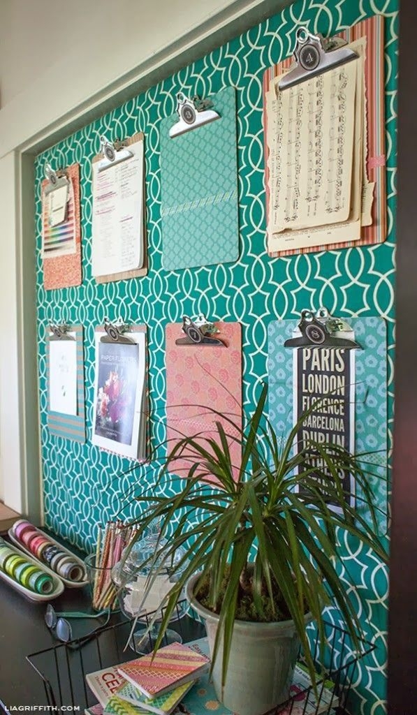 Clipboard Style Bulletin Board. 