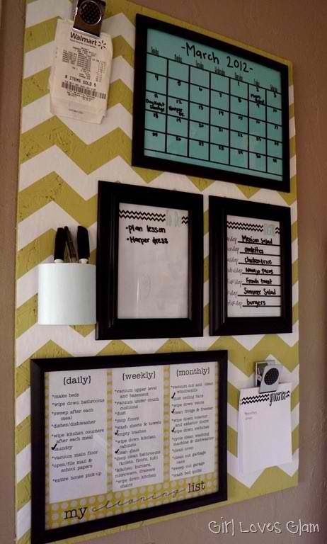 Easy DIY Organization Board. 