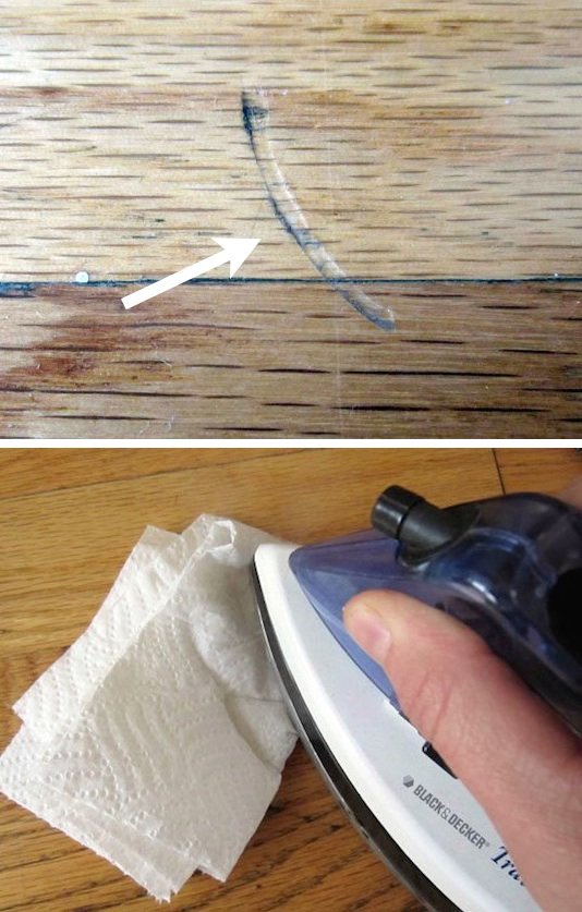 Use an Iron and Paper Towel to Fix Dents in Furniture. 