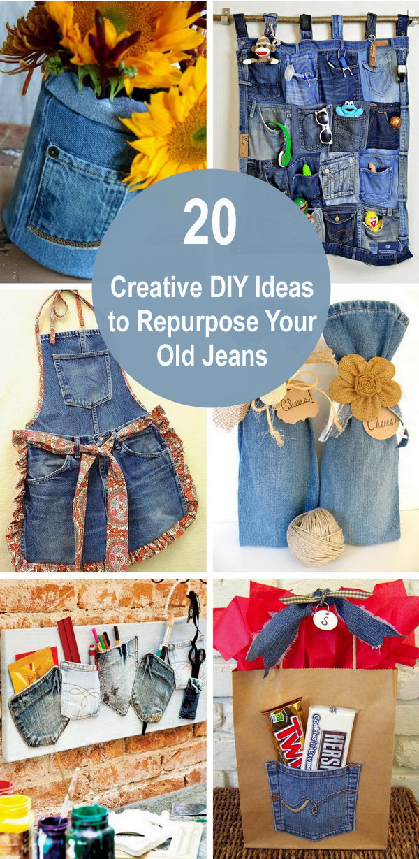 20 Creative DIY Ideas to Repurpose Your Old Jeans. 