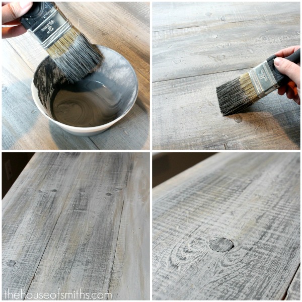 How to make new wood look like old barn board. 