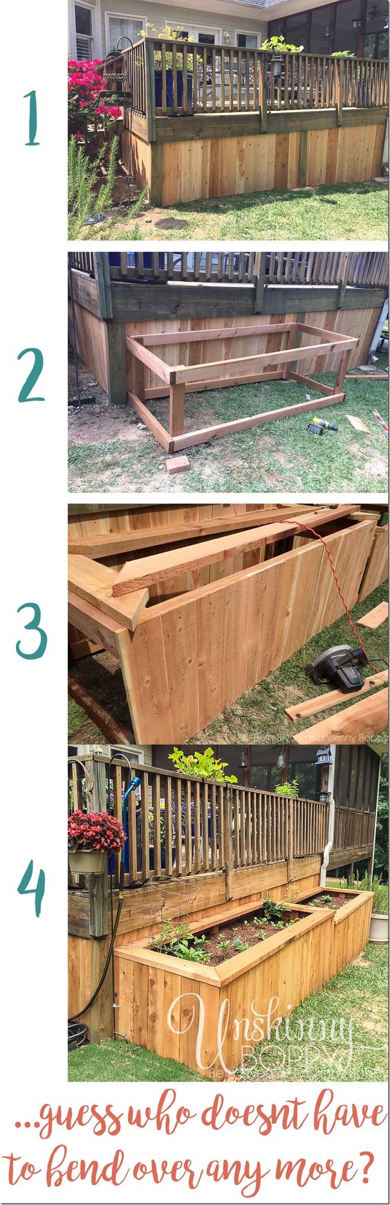 Raised Garden Bed Underneath The Porch. 