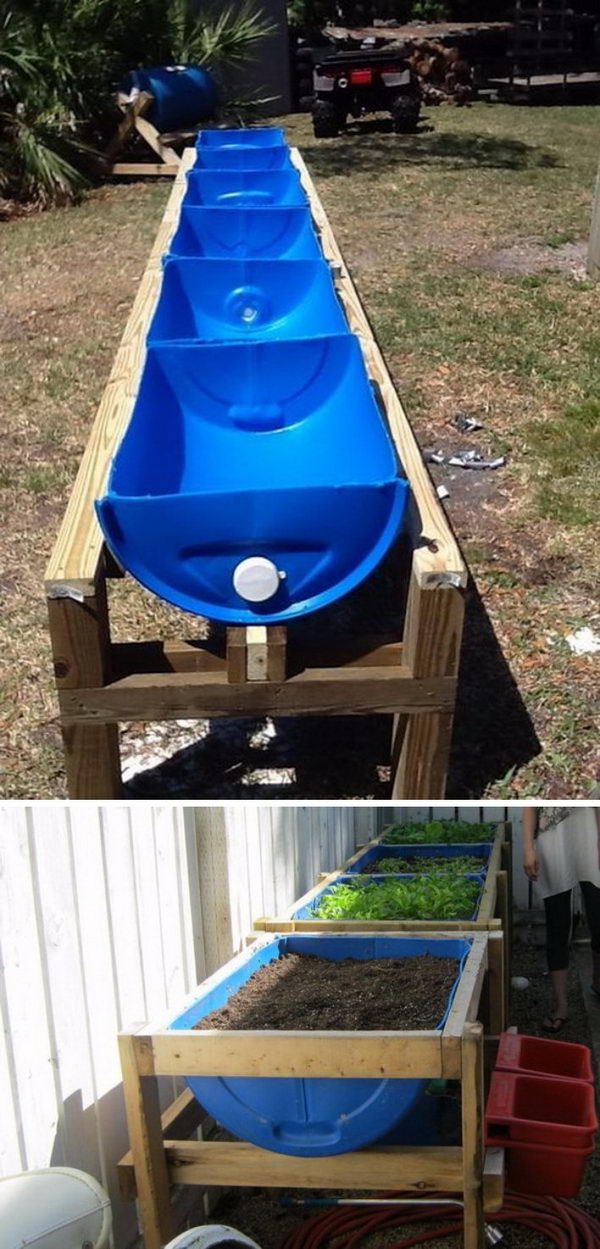 Upcycle 55 Gallon Drums for Raised Bed Gardens. 