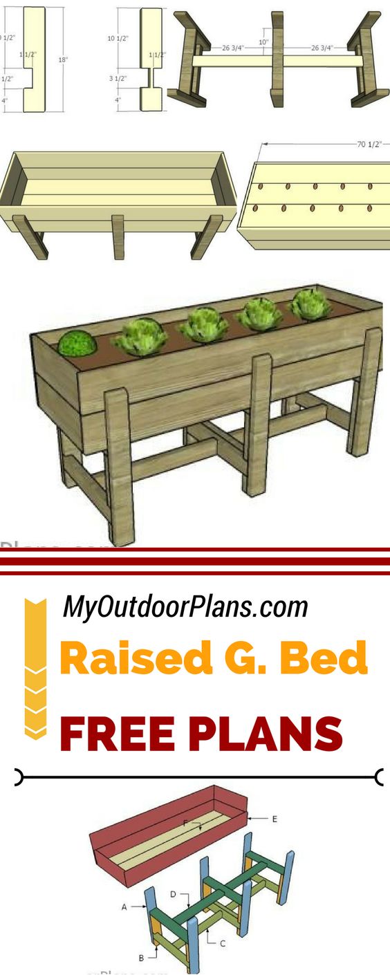 Elevated Raised Garden Bed. 