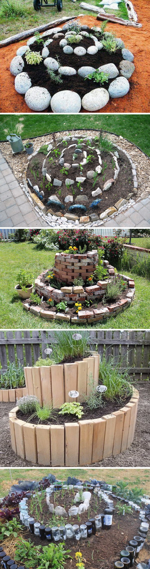 Spiral Raised Garden Bed. 