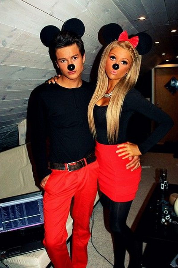 Micky Mouse Couple Costume. 