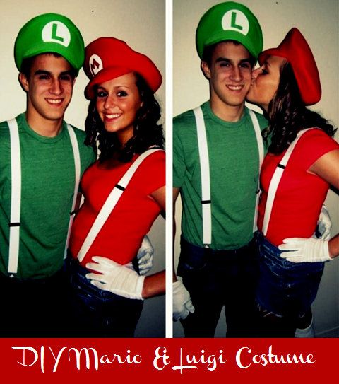 Mario and Luigi Couple Costume. 