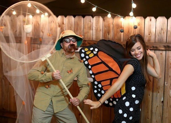 Butterfly and Catcher Costumes. 