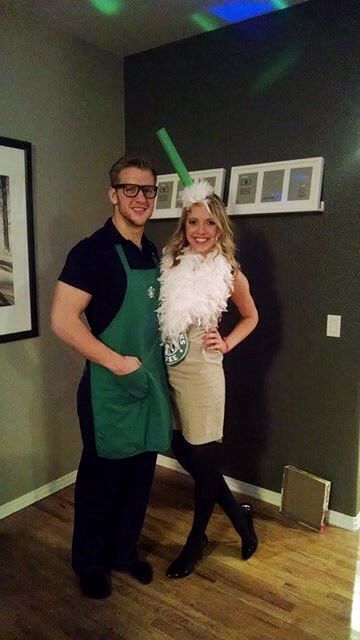 Starbucks Drink Couples Costume. 